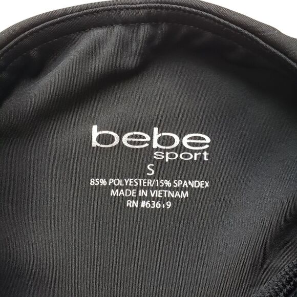 Bebe Sport Athletic Shorts Womens Small Black Bike - Picture 5 of 8